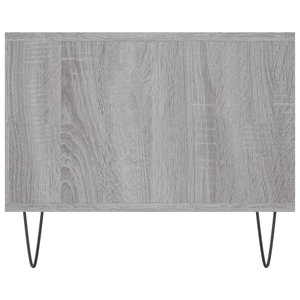 Sofabord Grå Sonoma 102x50x40 cm Træmateriale