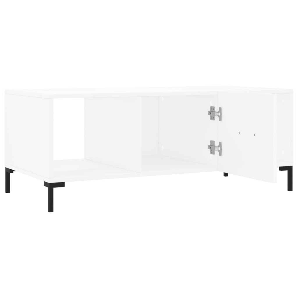 Sofabord Hvid 102x50x40 cm Træ Materiale