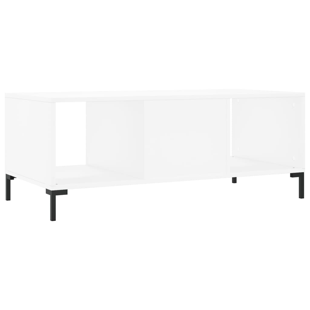 Sofabord Hvid 102x50x40 cm Træ Materiale