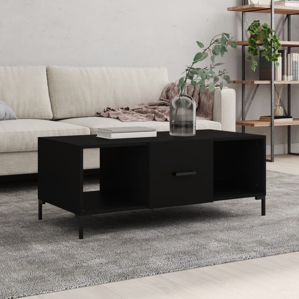 Sofabord Sort 102x50x40 cm Træmateriale