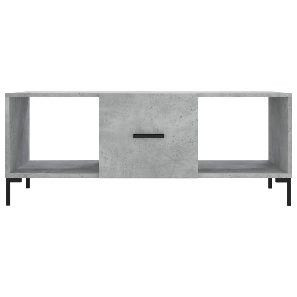 Sofabord betongrå 102x50x40 cm træmateriale