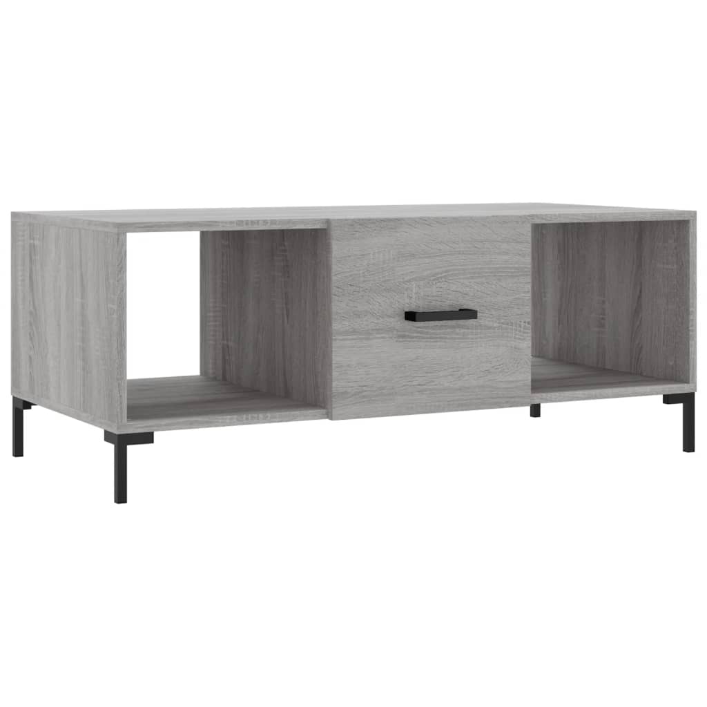 Sofabord Grå Sonoma 102x50x40 cm Træmateriale