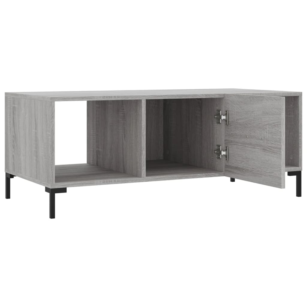 Sofabord Grå Sonoma 102x50x40 cm Træmateriale