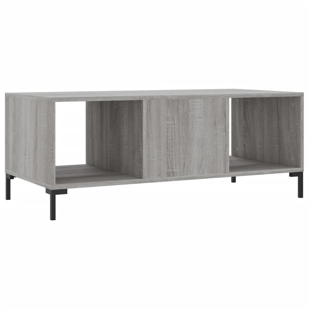 Sofabord Grå Sonoma 102x50x40 cm Træmateriale