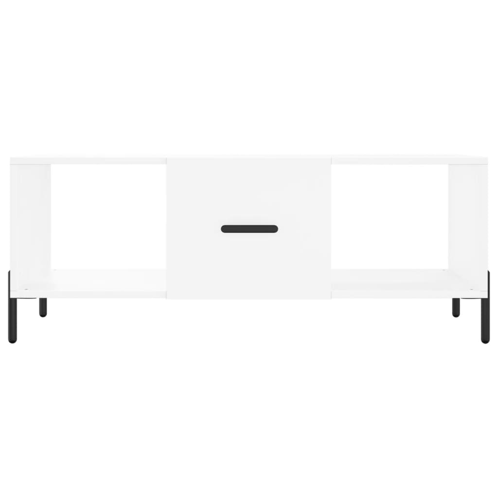 Sofabord Hvid 102x50x40 cm Træ Materiale