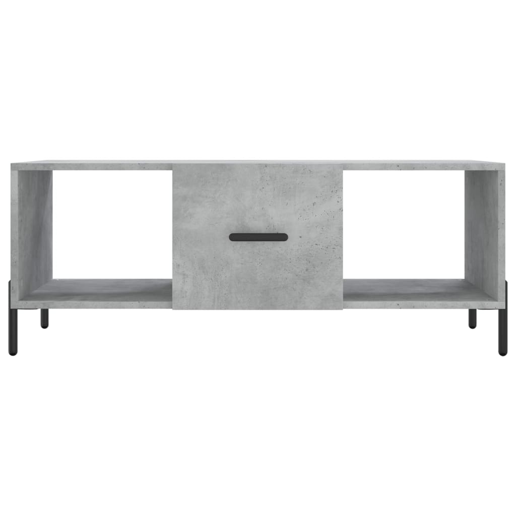 Sofabord betongrå 102x50x40 cm træmateriale