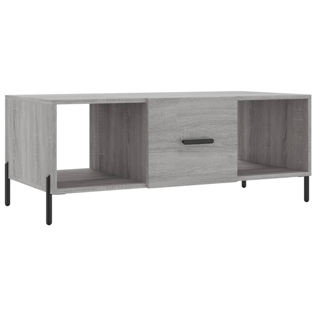 Sofabord Grå Sonoma 102x50x40 cm Træmateriale