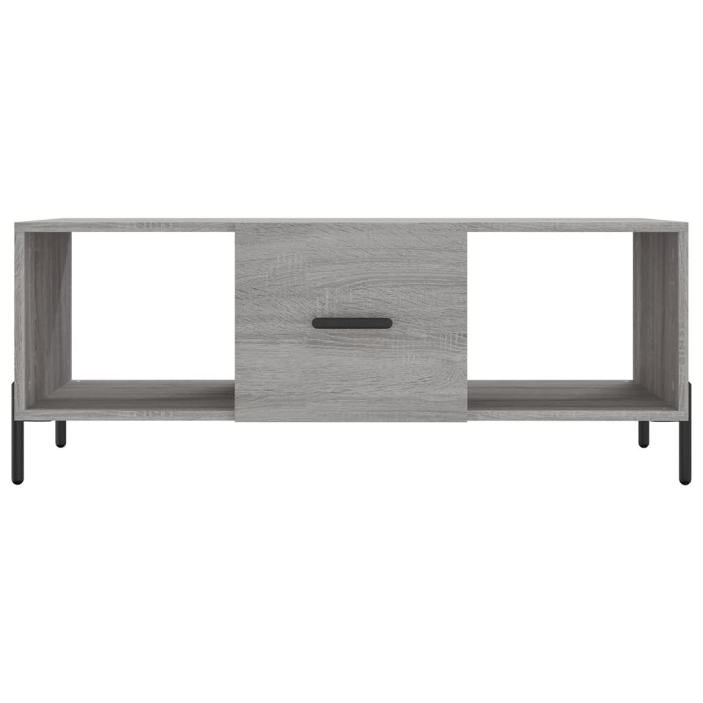 Sofabord Grå Sonoma 102x50x40 cm Træmateriale