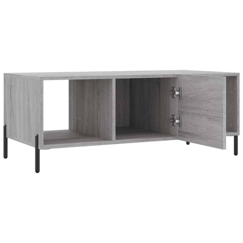 Sofabord Grå Sonoma 102x50x40 cm Træmateriale
