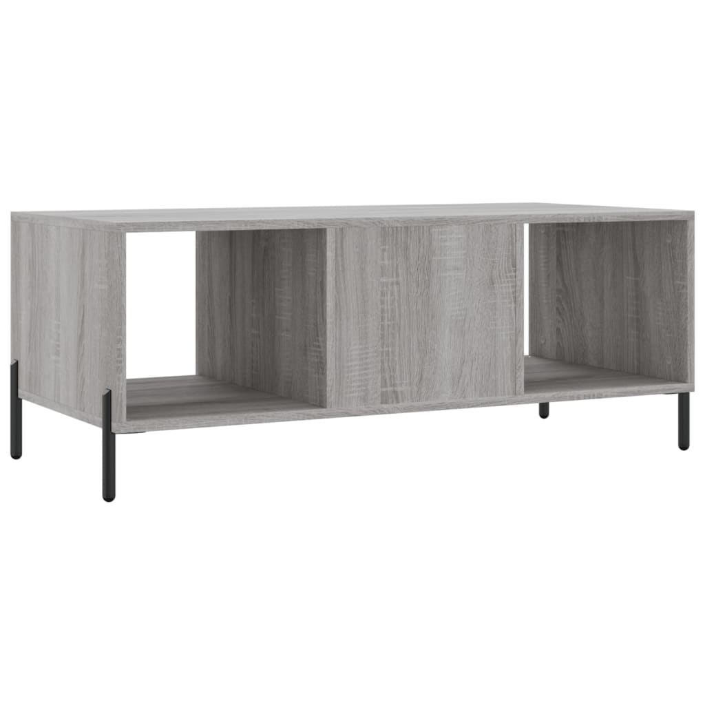 Sofabord Grå Sonoma 102x50x40 cm Træmateriale