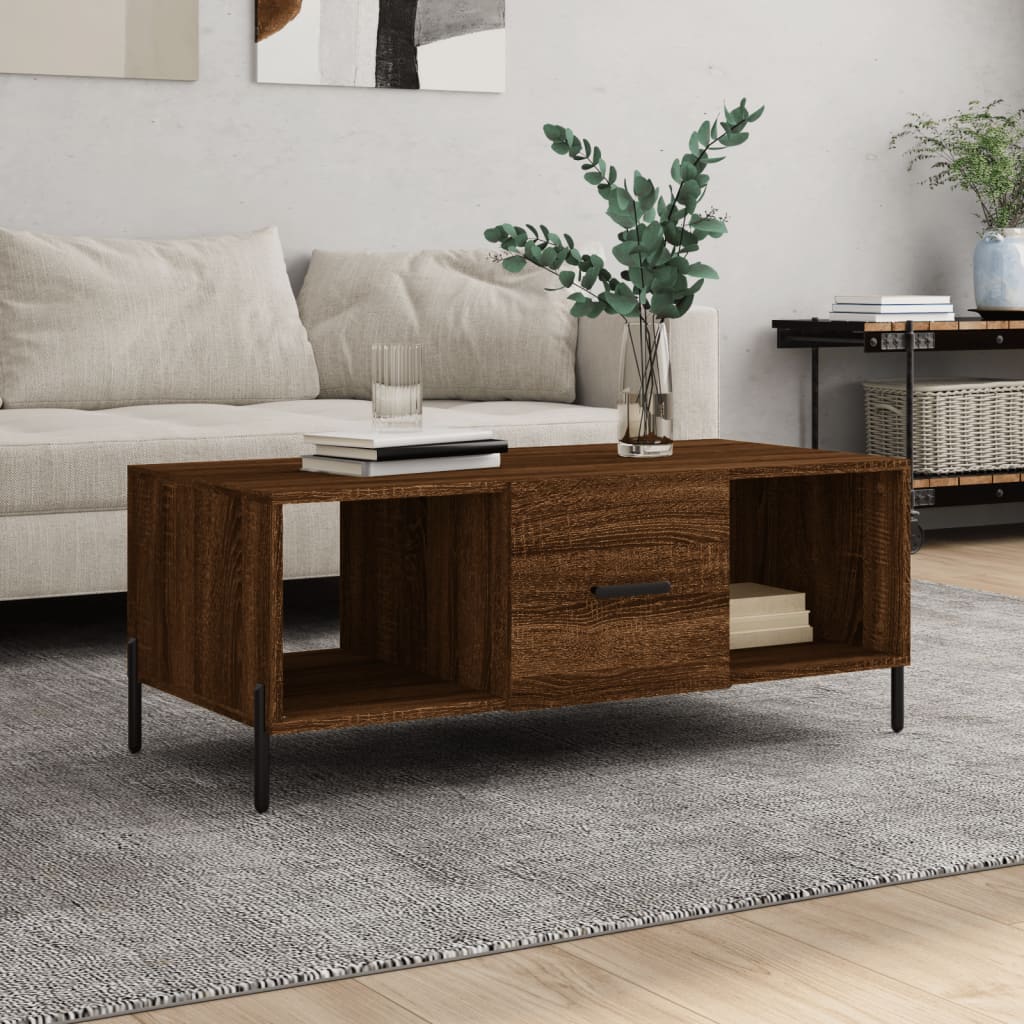 Sofabord Brun Eg Look 102x50x40 cm Træmateriale