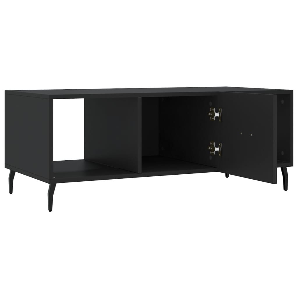 Sofabord Sort 102x50x40 cm Træmateriale