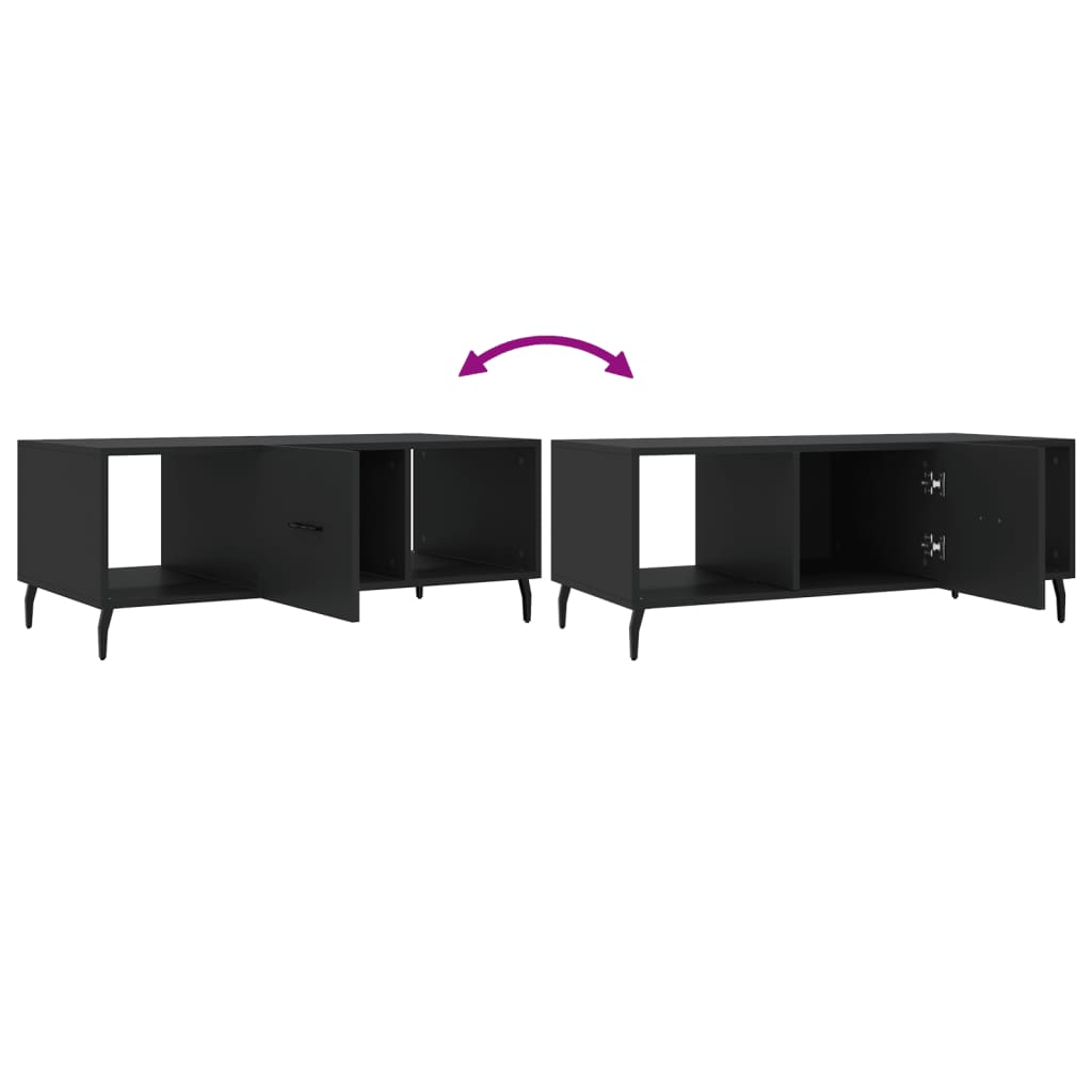Sofabord Sort 102x50x40 cm Træmateriale
