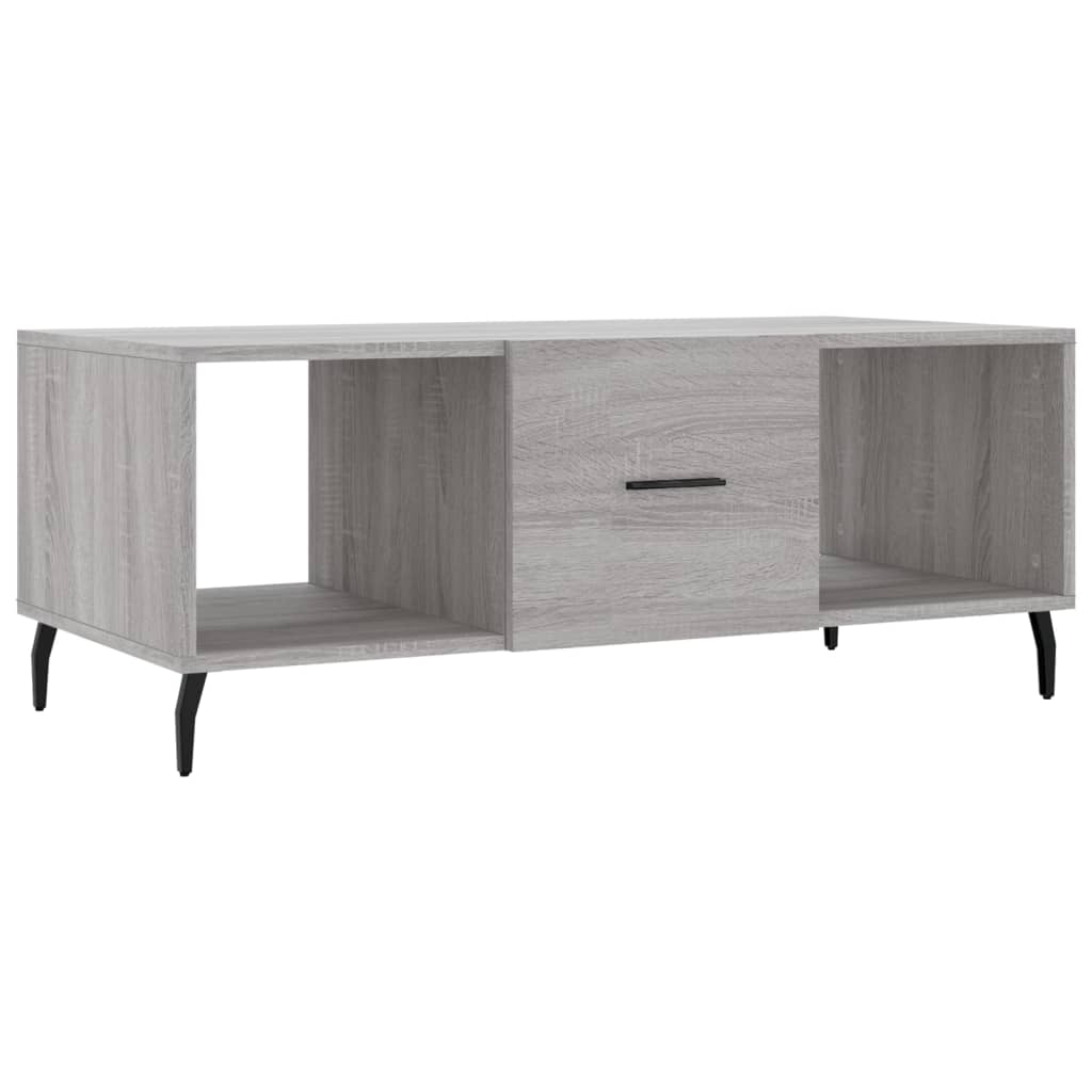 Sofabord Grå Sonoma 102x50x40 cm Træmateriale
