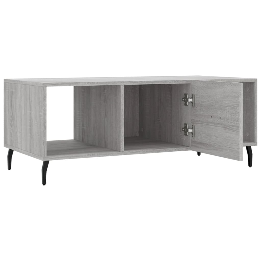 Sofabord Grå Sonoma 102x50x40 cm Træmateriale