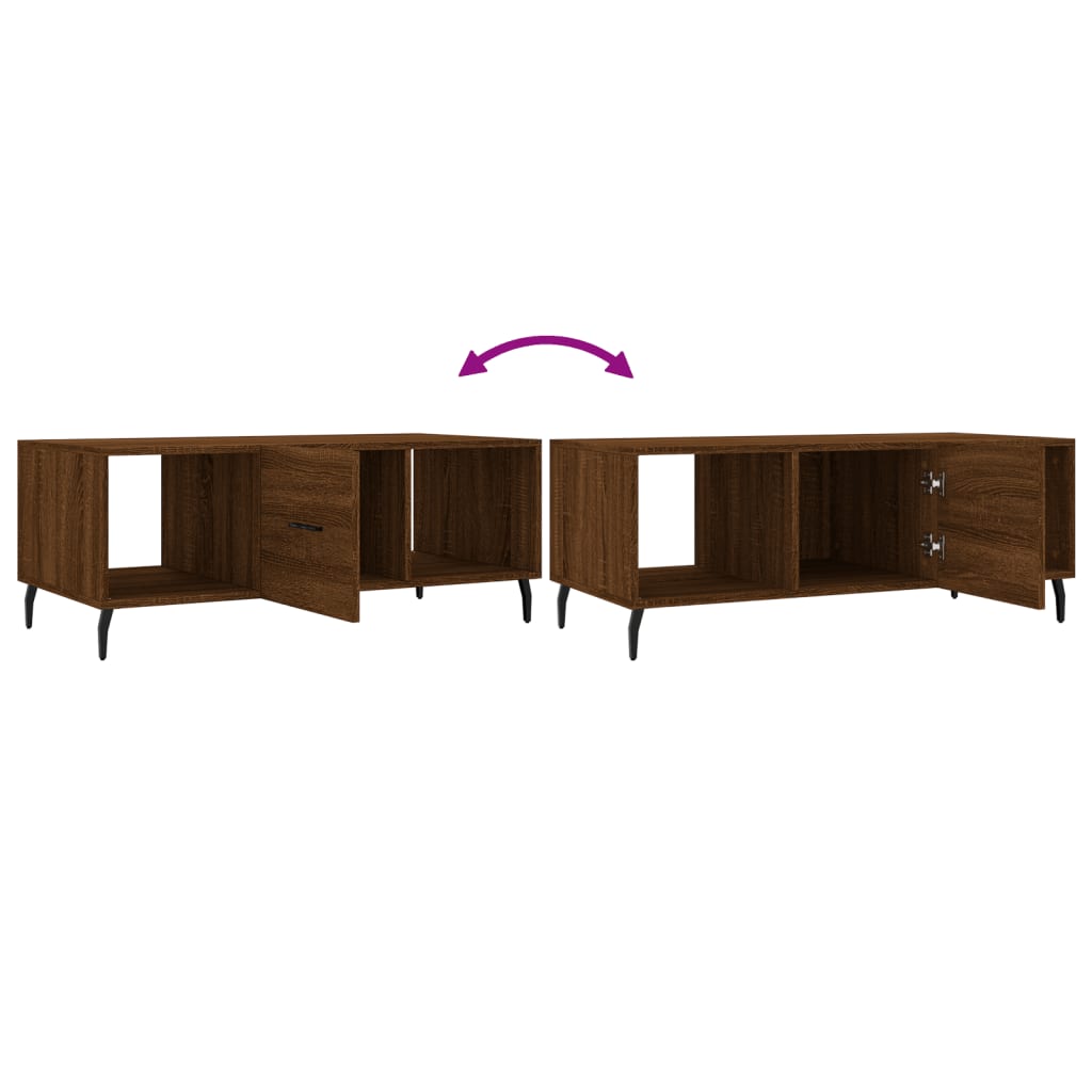 Sofabord Brun Eg Look 102x50x40 cm Træmateriale