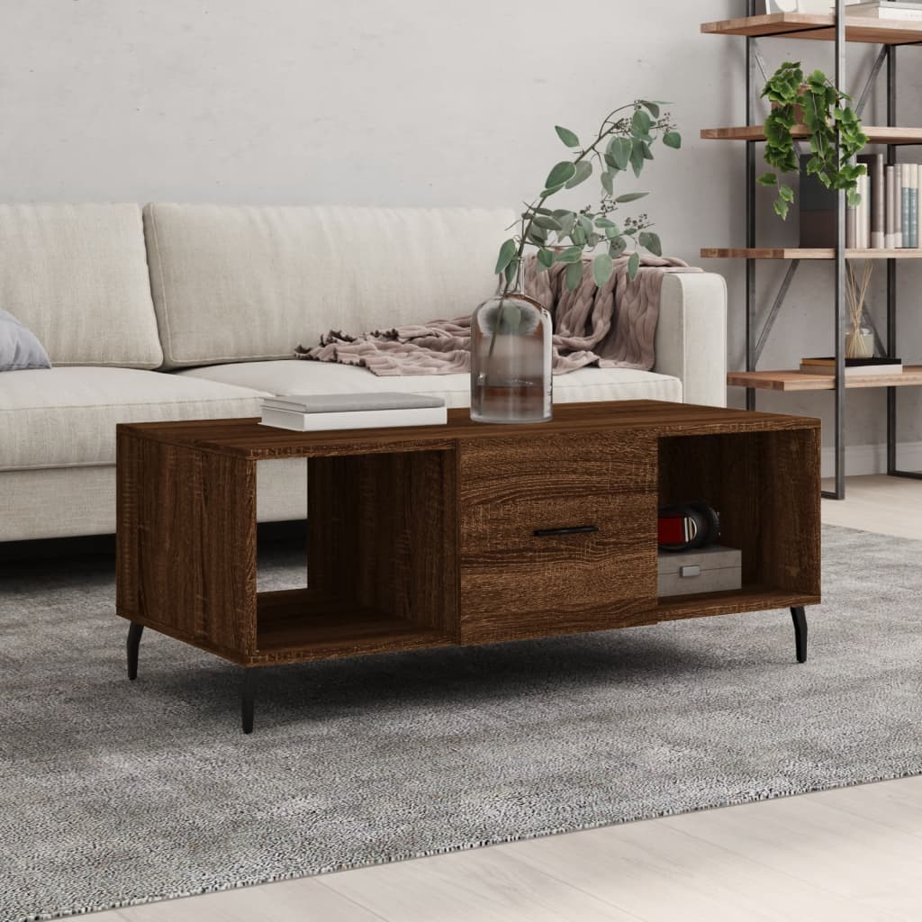 Sofabord Brun Eg Look 102x50x40 cm Træmateriale