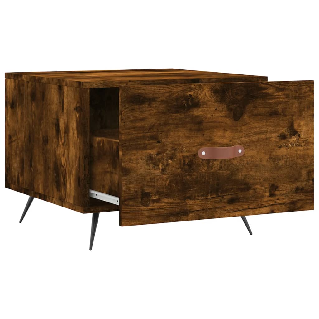 Sofaborde 2 stk Røget eg 50x50x40 cm træmateriale