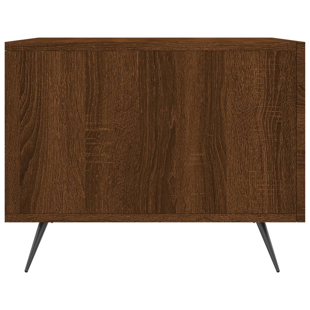 Sofaborde 2 stk Brun eg look 50x50x40 cm træmateriale