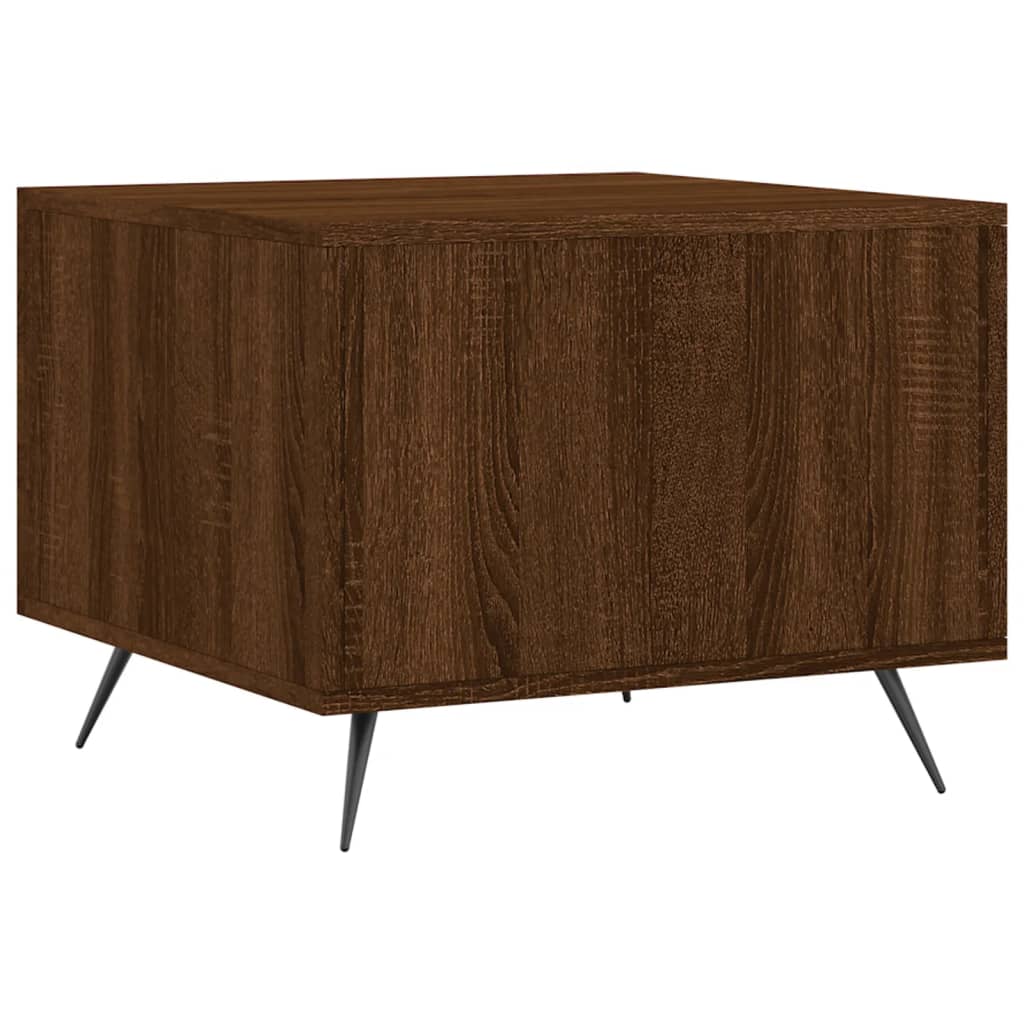Sofaborde 2 stk Brun eg look 50x50x40 cm træmateriale