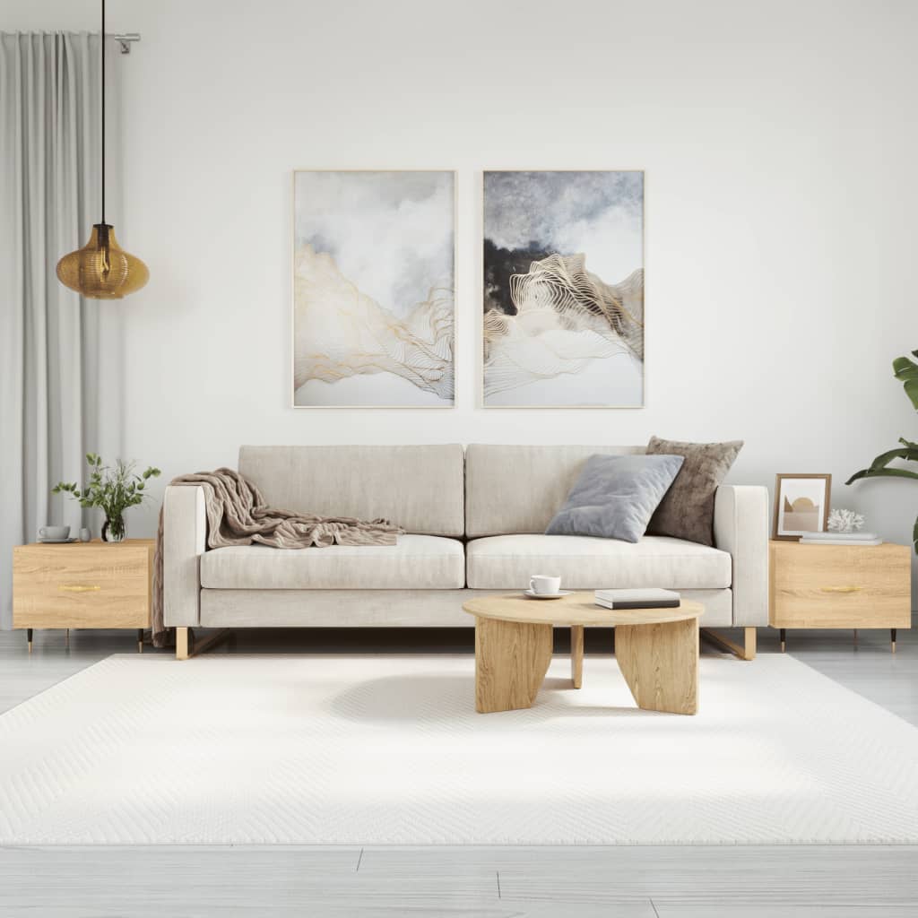 Sofaborde 2 stk Sonoma eg 50x50x40 cm træmateriale
