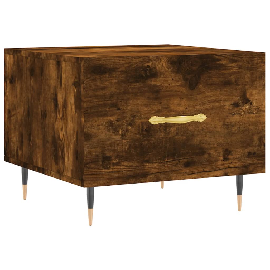 Sofaborde 2 stk Røget eg 50x50x40 cm træmateriale