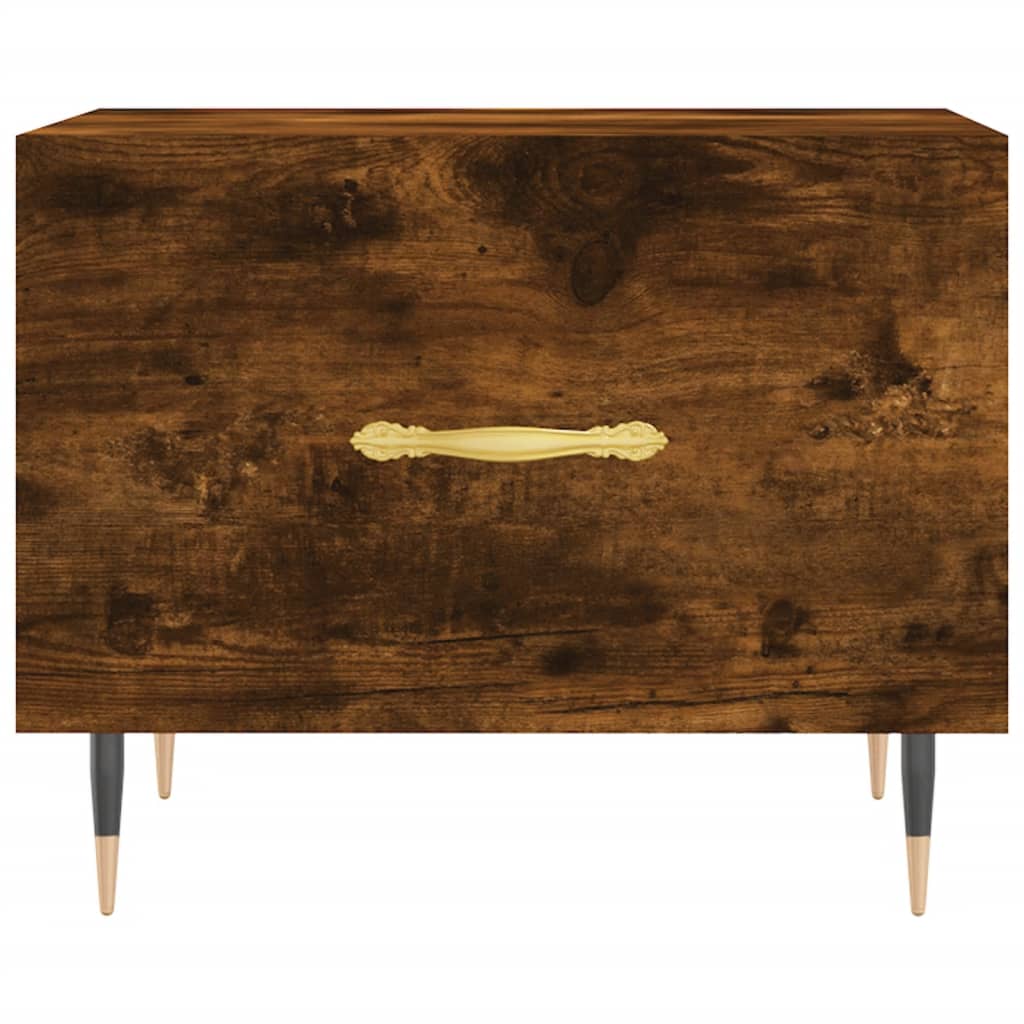 Sofaborde 2 stk Røget eg 50x50x40 cm træmateriale