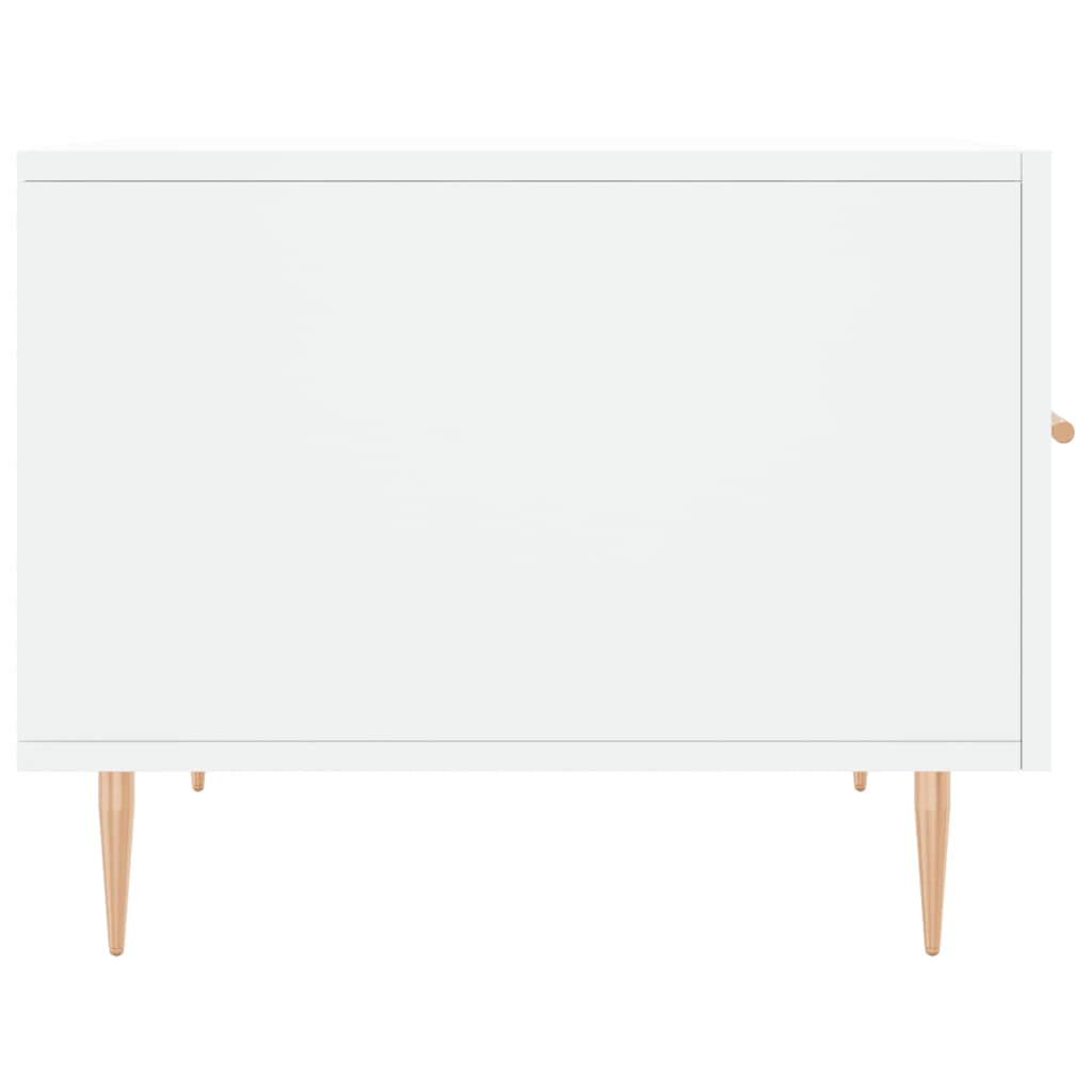 Sofaborde 2 stk Hvid 50x50x40 cm Træmateriale