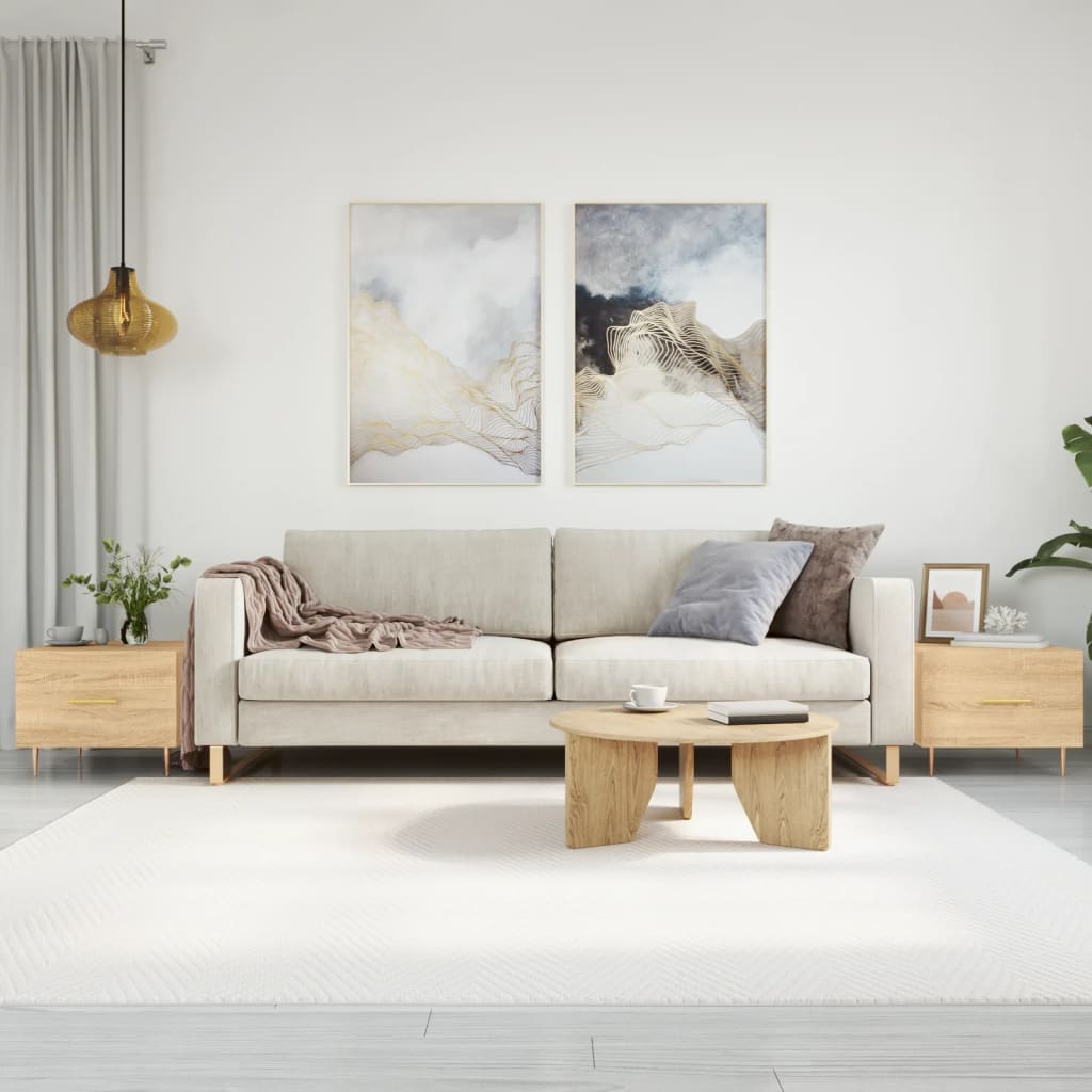 Sofaborde 2 stk Sonoma eg 50x50x40 cm træmateriale