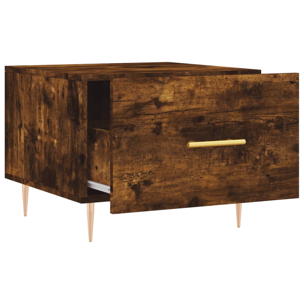 Sofabord røget eg 50x50x40 cm træmateriale