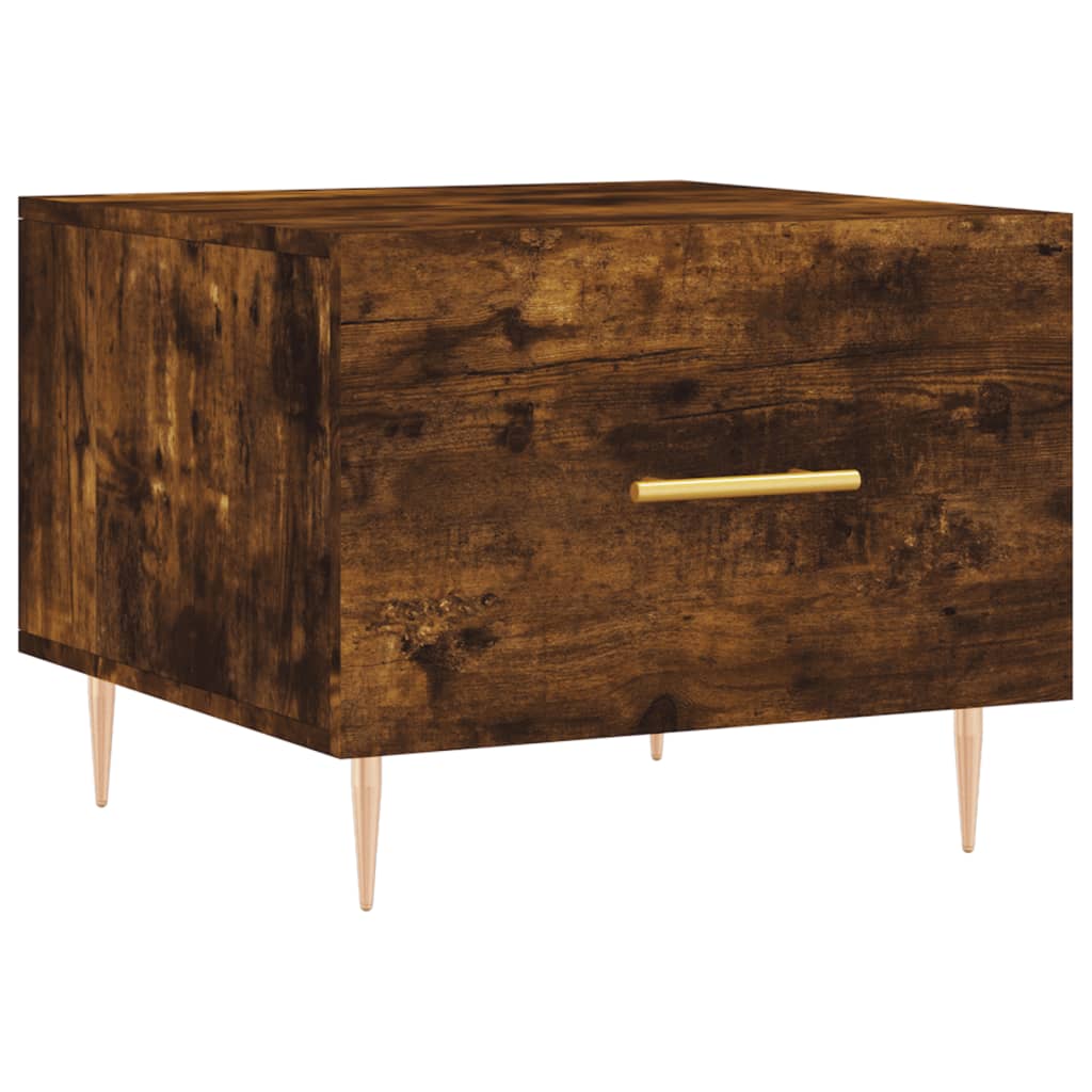 Sofaborde 2 stk Røget eg 50x50x40 cm træmateriale