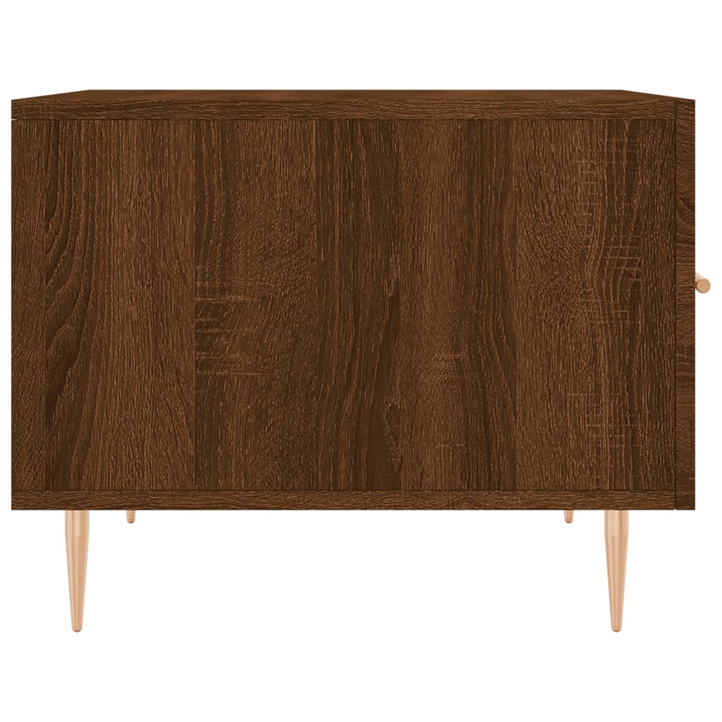 Sofaborde 2 stk Brun eg look 50x50x40 cm træmateriale