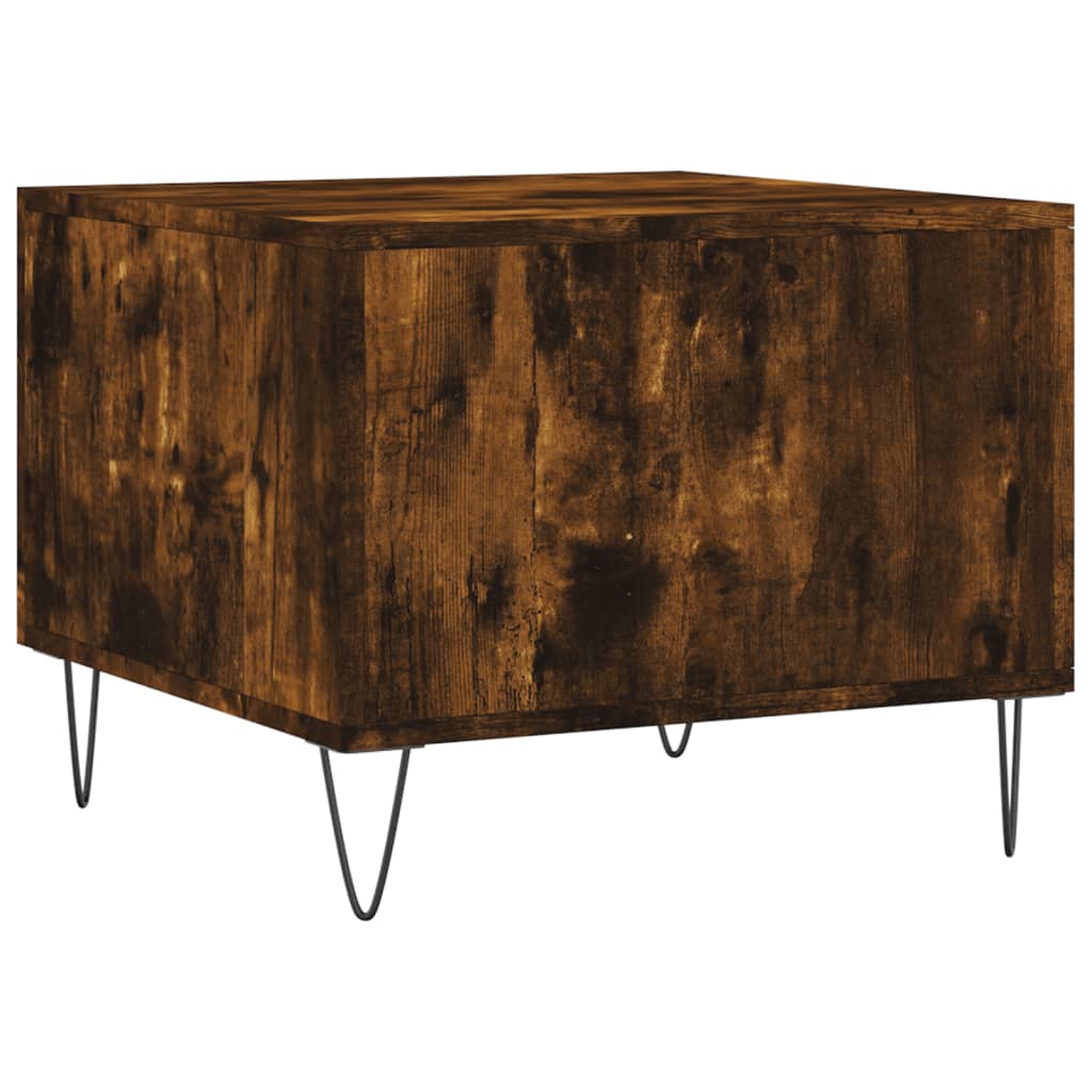 Sofaborde 2 stk Røget eg 50x50x40 cm træmateriale