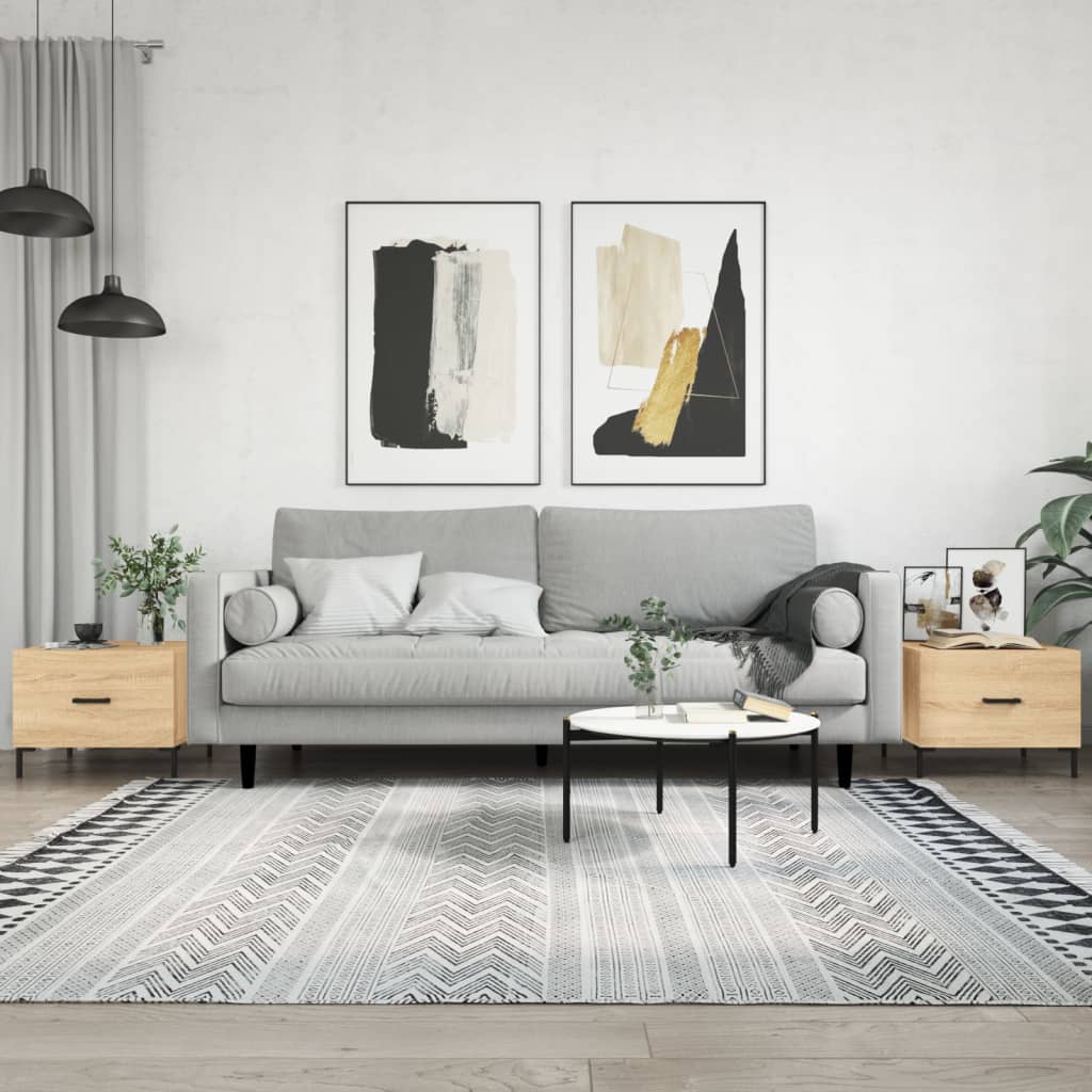 Sofaborde 2 stk Sonoma eg 50x50x40 cm træmateriale