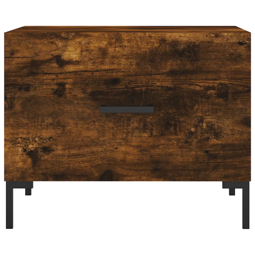 Sofabord røget eg 50x50x40 cm træmateriale