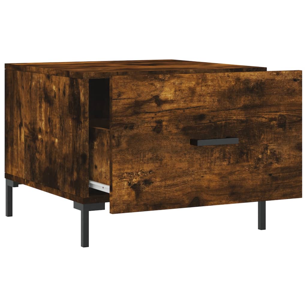 Sofabord røget eg 50x50x40 cm træmateriale