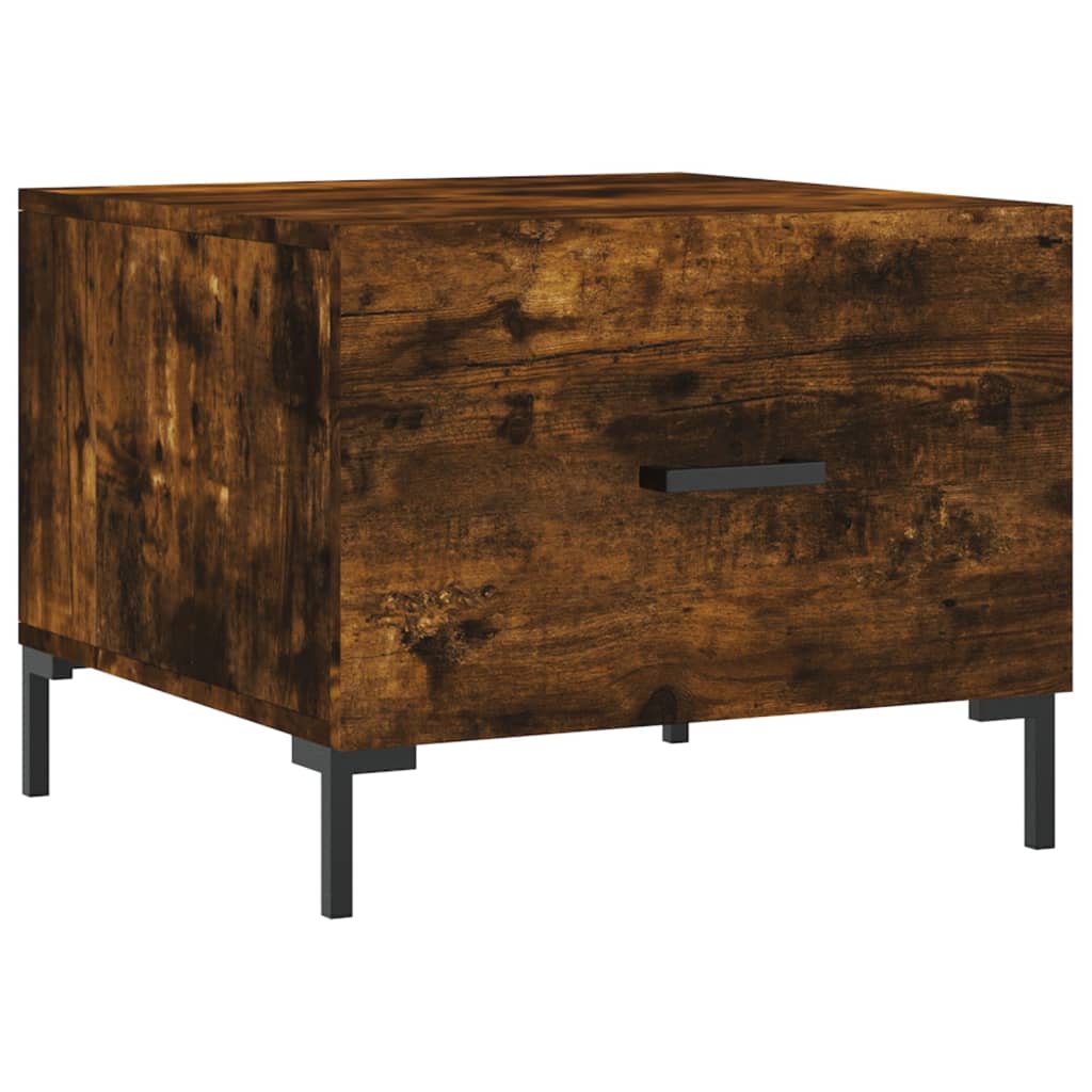 Sofaborde 2 stk Røget eg 50x50x40 cm træmateriale