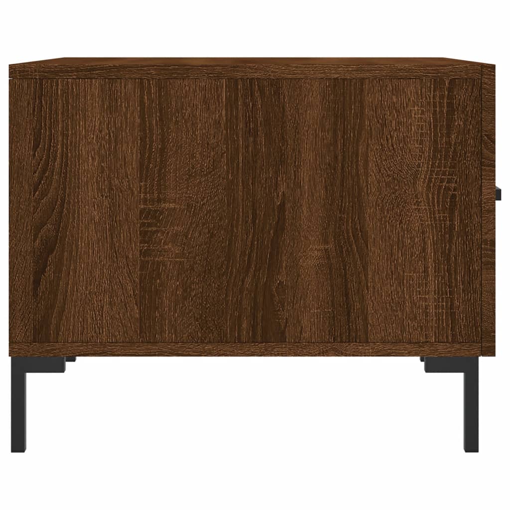 Sofaborde 2 stk Brun eg look 50x50x40 cm træmateriale