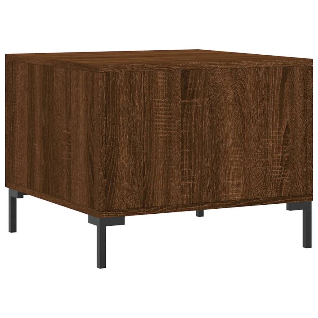 Sofaborde 2 stk Brun eg look 50x50x40 cm træmateriale