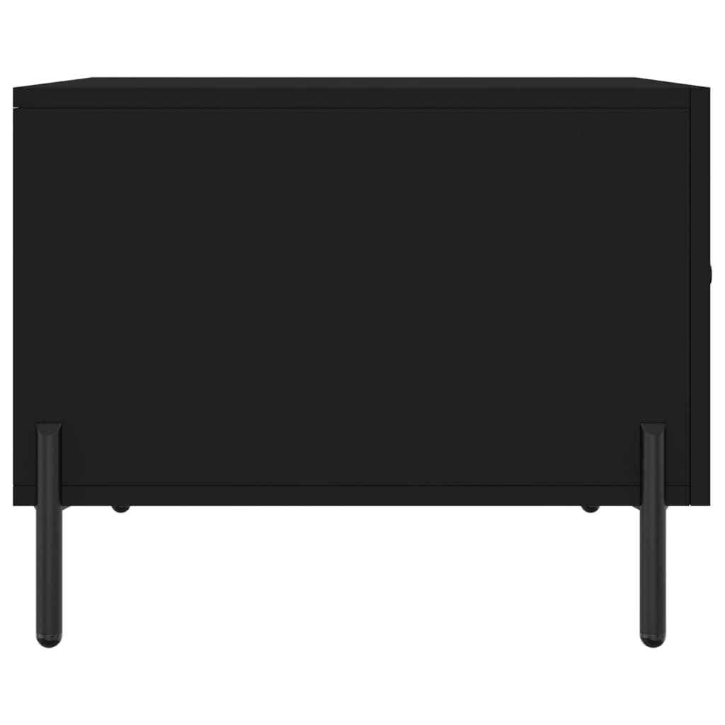 Sofaborde 2 stk Sort 50x50x40 cm Træmateriale