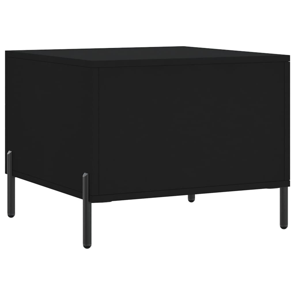 Sofaborde 2 stk Sort 50x50x40 cm Træmateriale