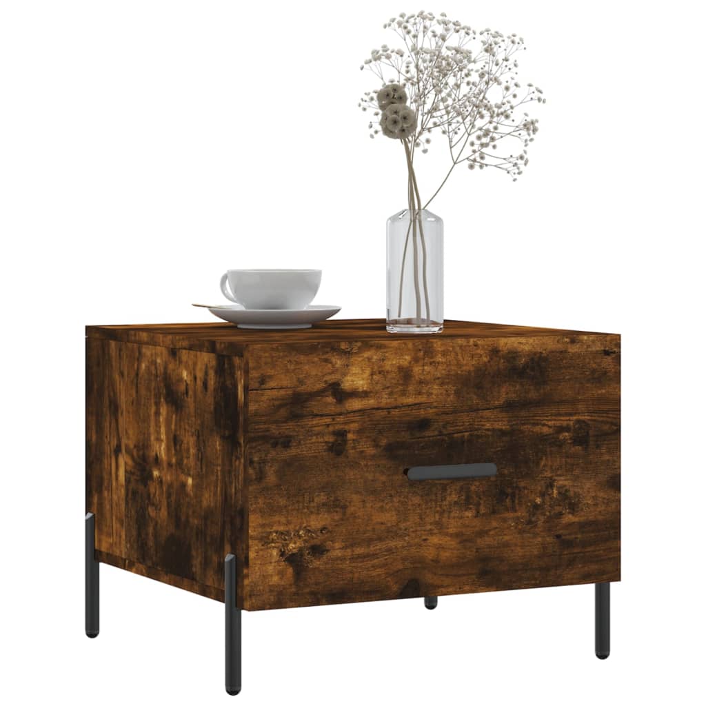 Sofabord røget eg 50x50x40 cm træmateriale
