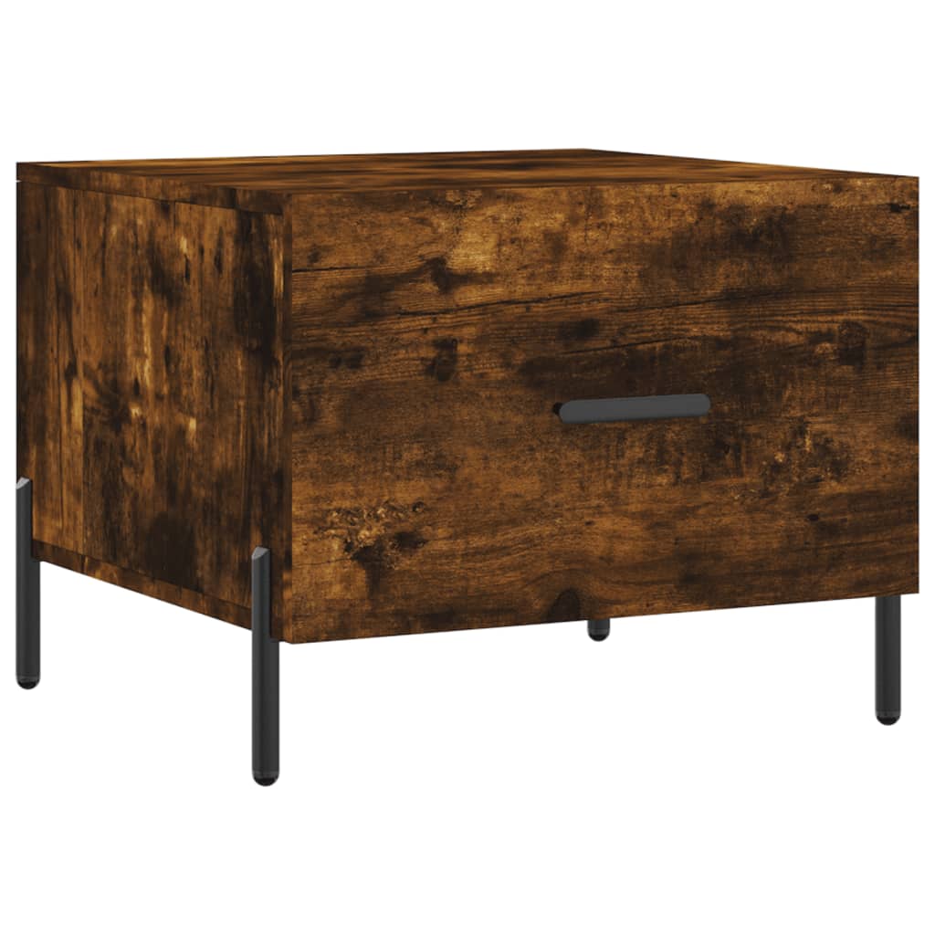 Sofaborde 2 stk Røget eg 50x50x40 cm træmateriale
