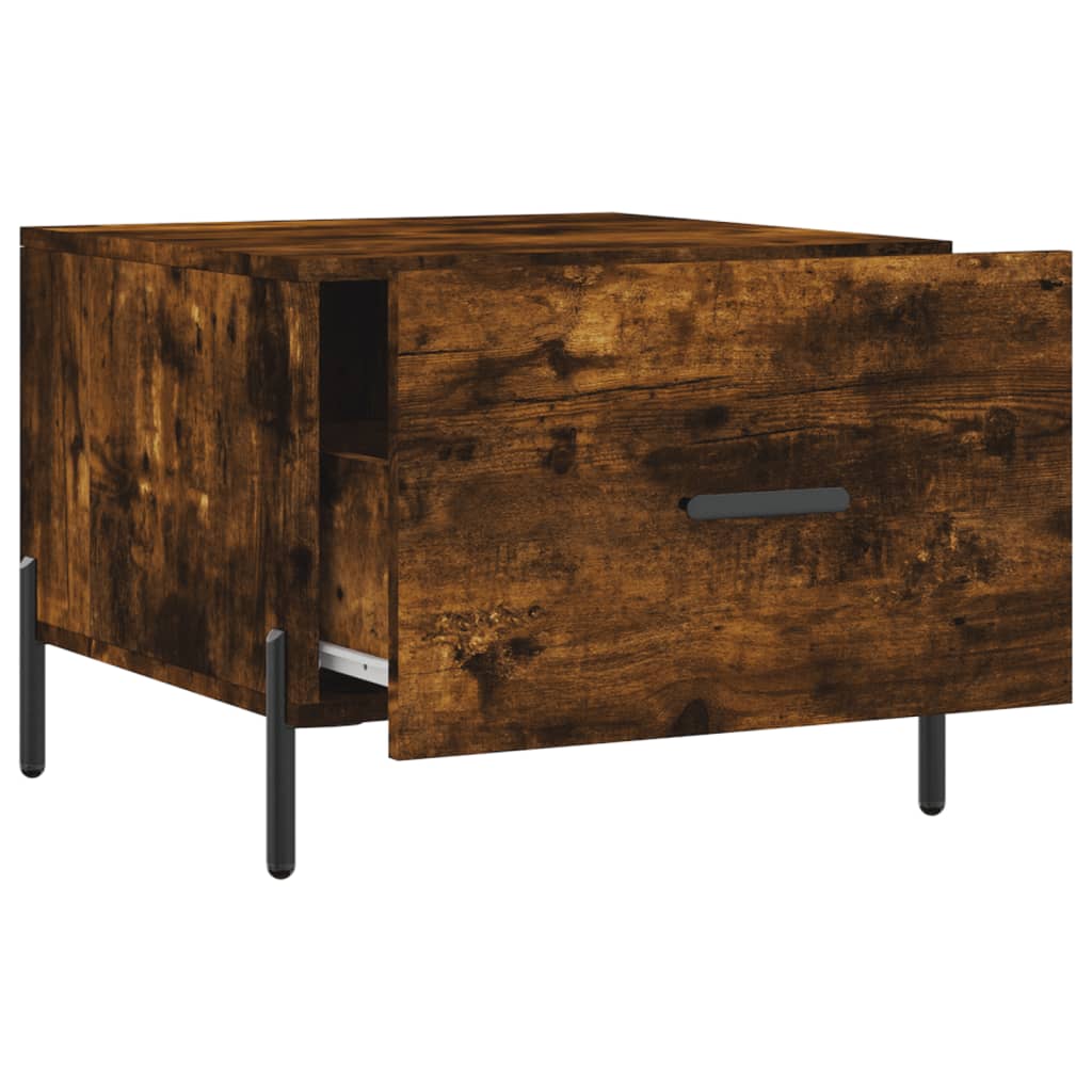Sofaborde 2 stk Røget eg 50x50x40 cm træmateriale