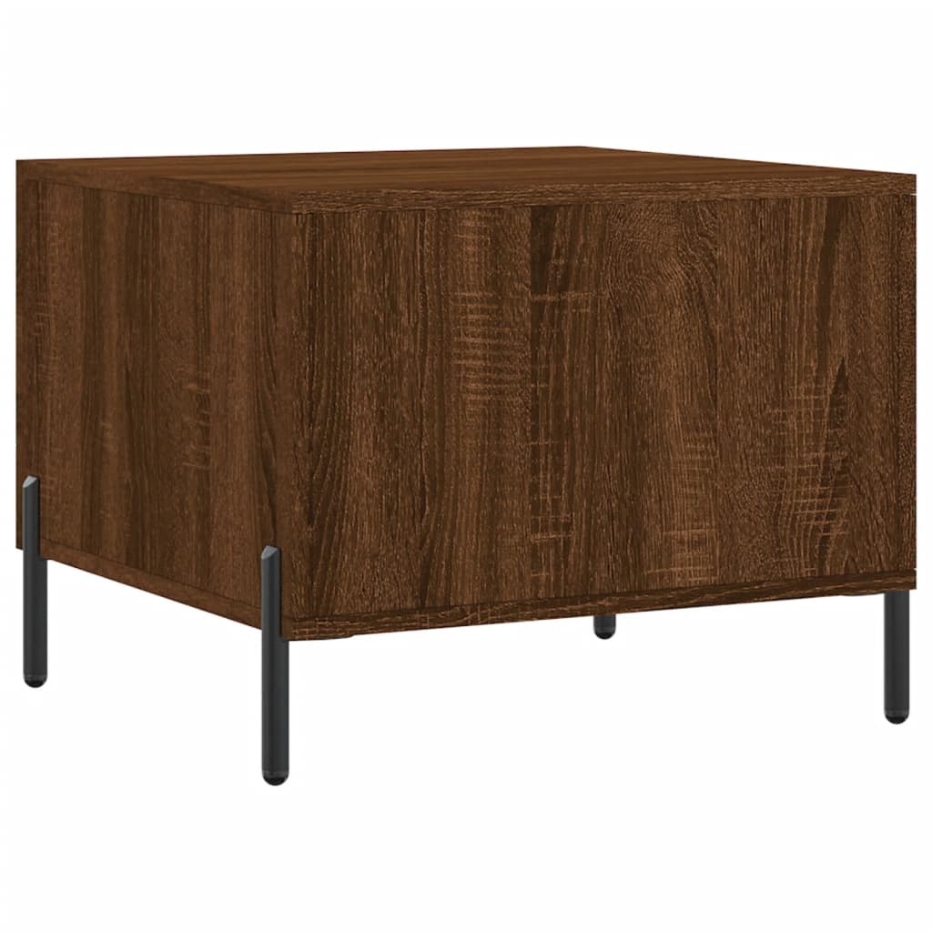 Sofaborde 2 stk Brun eg look 50x50x40 cm træmateriale