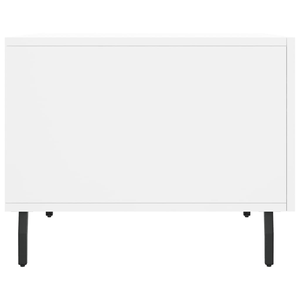 Sofaborde 2 stk Hvid 50x50x40 cm Træmateriale