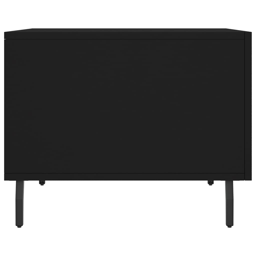 Sofaborde 2 stk Sort 50x50x40 cm Træmateriale
