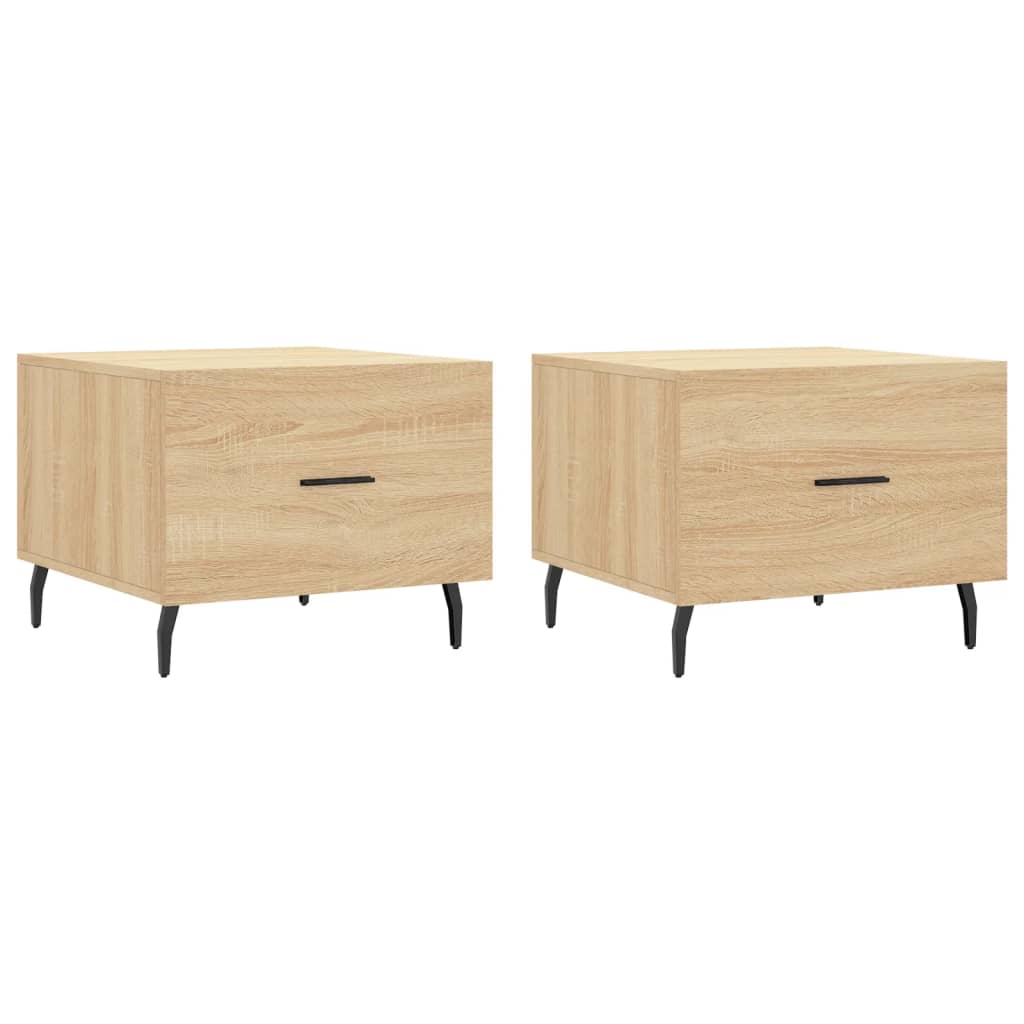 Sofaborde 2 stk Sonoma eg 50x50x40 cm træmateriale
