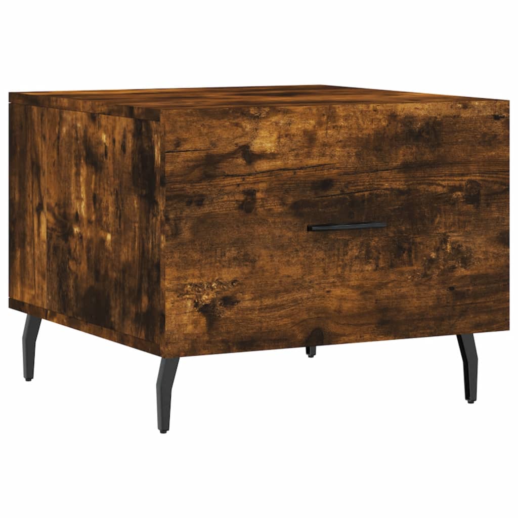 Sofaborde 2 stk Røget eg 50x50x40 cm træmateriale
