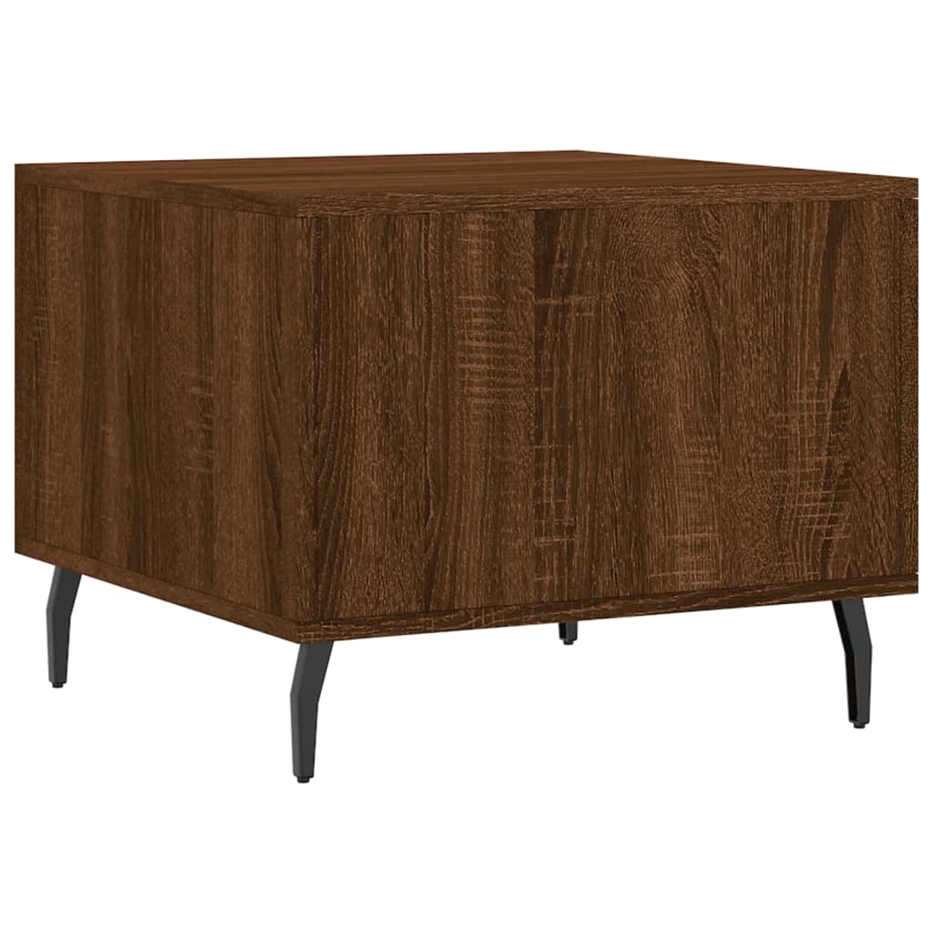 Sofaborde 2 stk Brun eg look 50x50x40 cm træmateriale